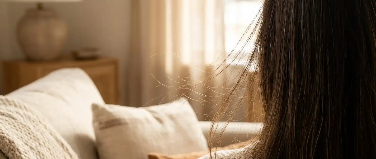 Illustration of fine hair