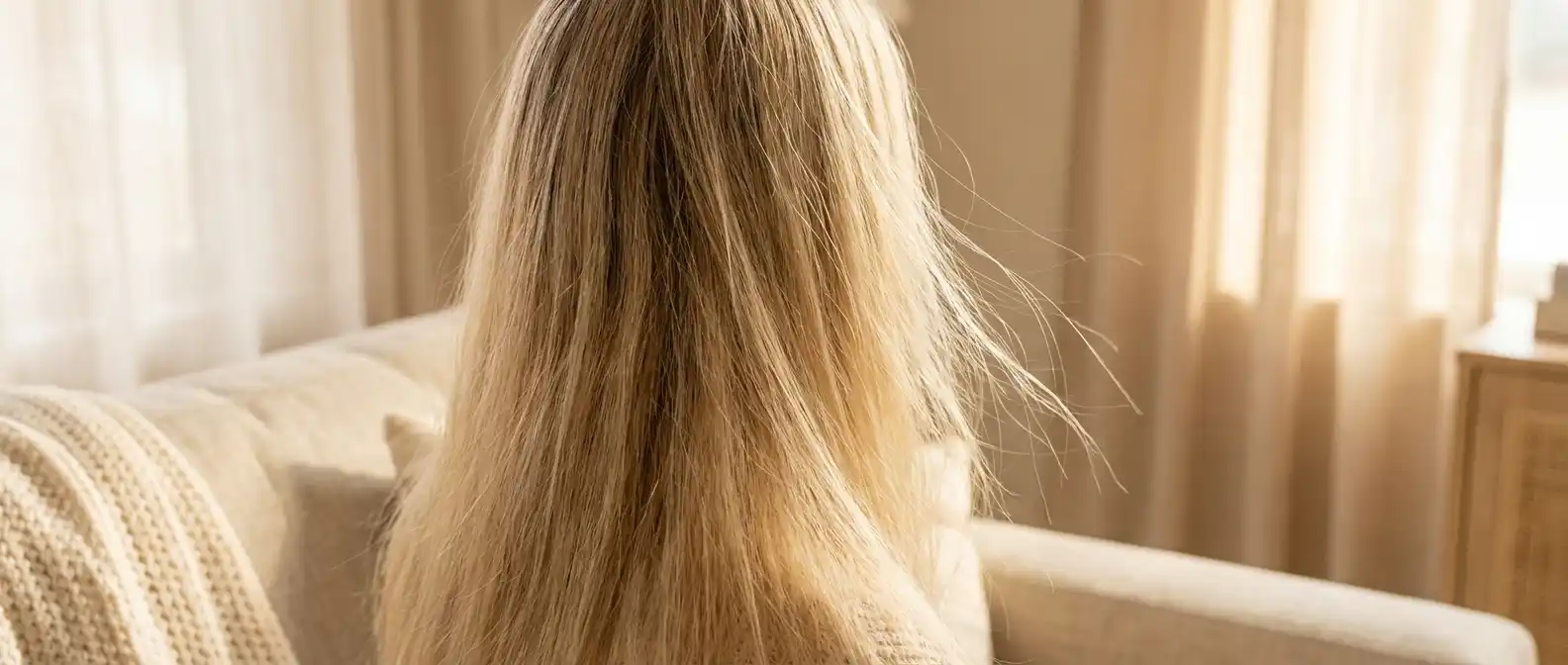 Illustration of thin hair