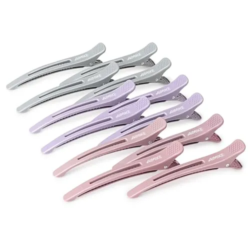 AIMIKE Silicone No-Crease Duckbill Roller Clips