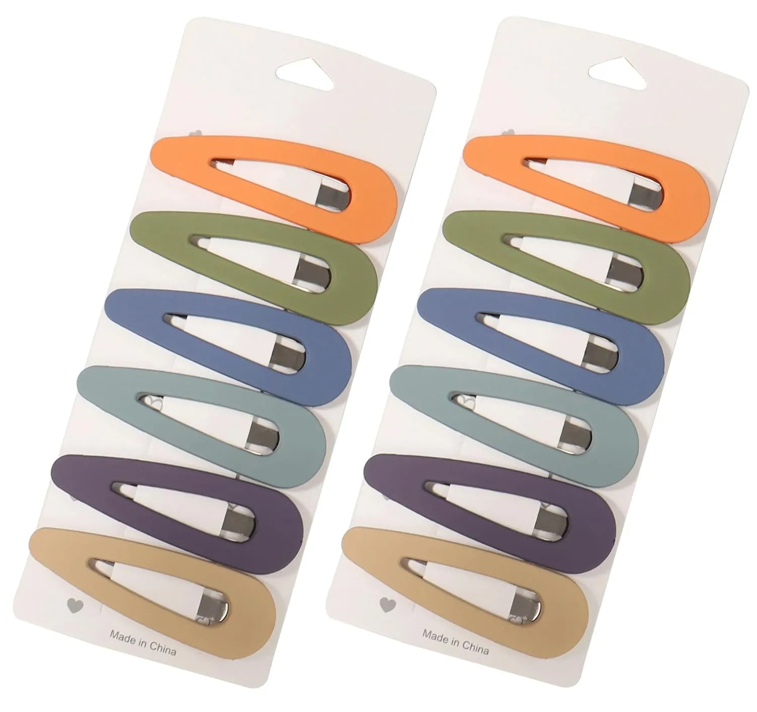 B.PHNE 12 Pcs Big Snap Hair Clips