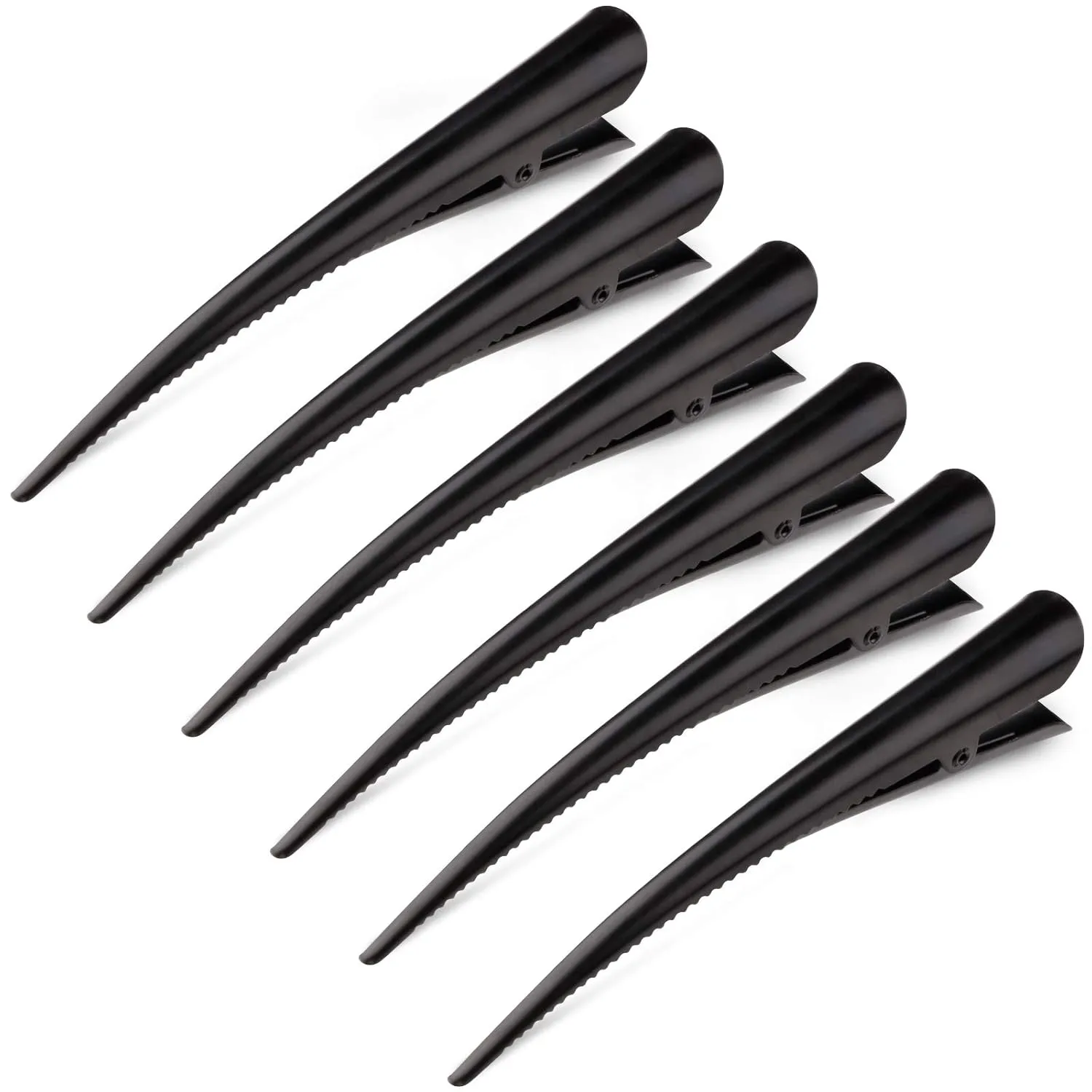 Large Long Alligator Hair Clips (GLAMFIELDS 6 Pack)
