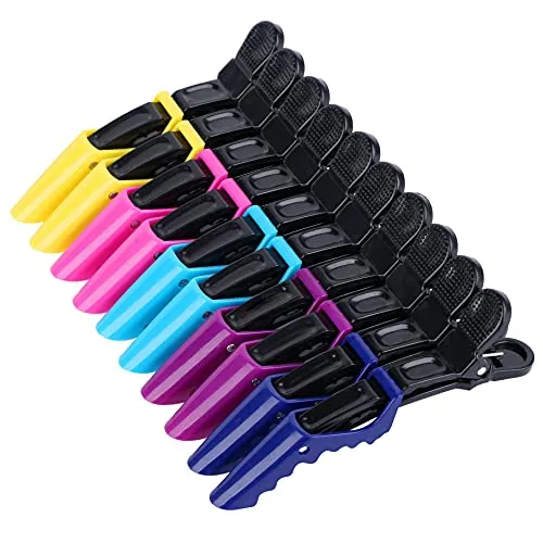 HH&LL Wide-Teeth Double-Hinged Alligator Clips (10 Pack)