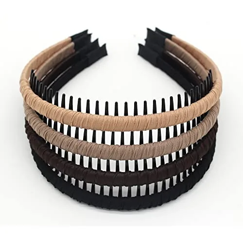 JOBAND Non-Slip Zig Zag Teeth Headbands (4 Pack)