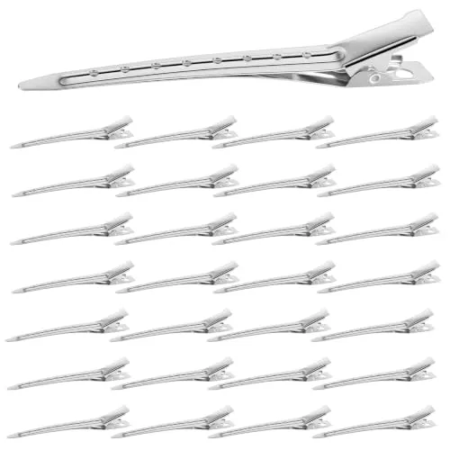 LZIUOSH Duck Bill Sectioning Clips (3.5 in, Silver)