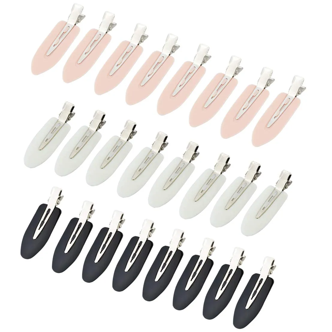 Wobe 24 Pcs No Bend Hair Clips